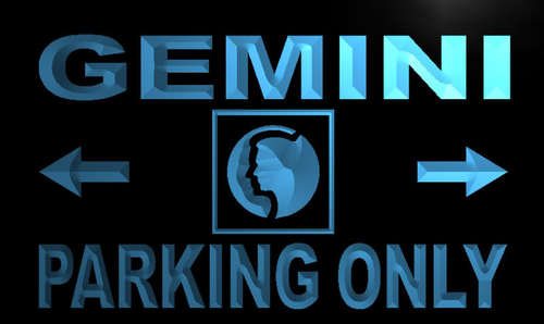 Gemini Parking Only Neon Light Sign